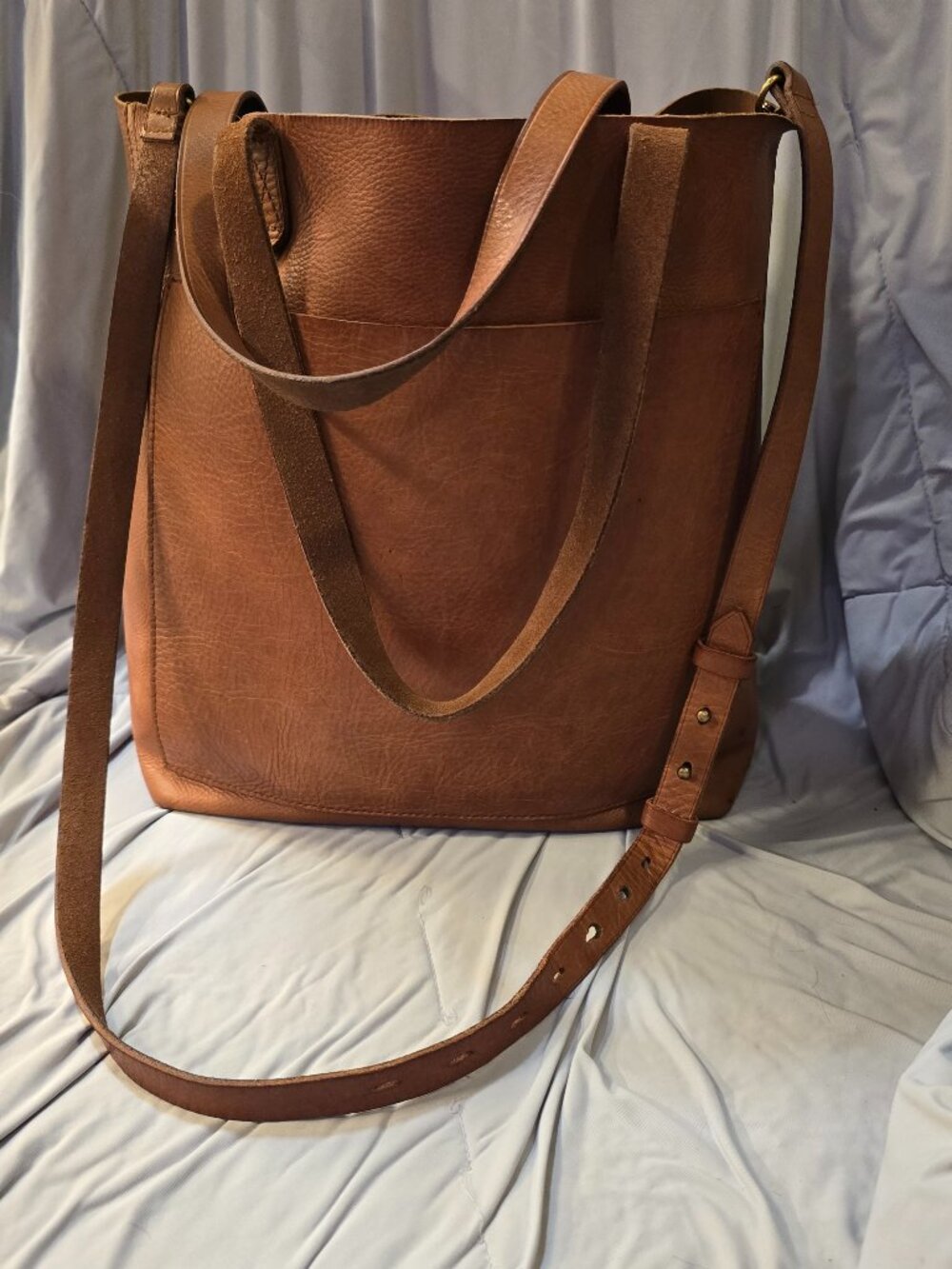 Madewell The Medium Transport Leather Tote Bag - English Saddle